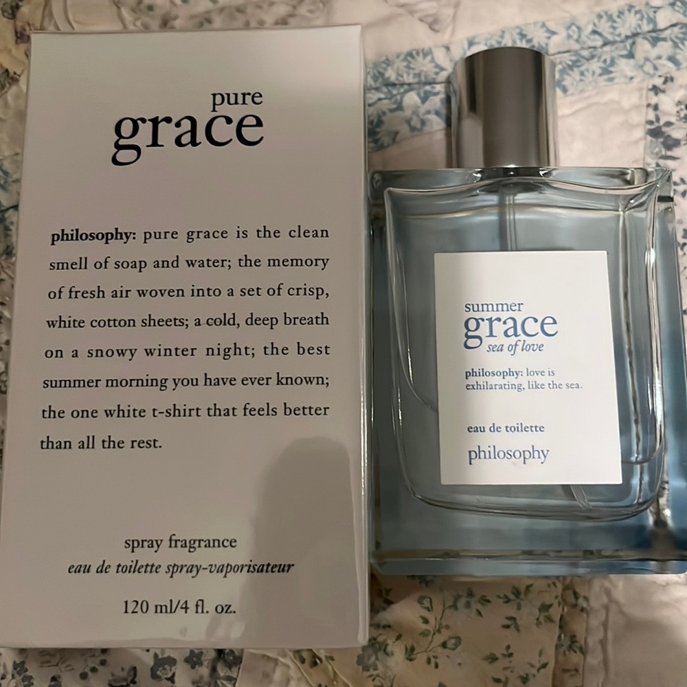 Philosophy x2.  Pure grace, summer grace
